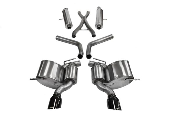 CORSA Jeep SRT WK2 Black Sport Cat-Back Exhaust