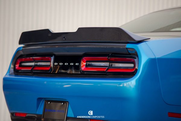 Anderson Composites Challenger Carbon Fiber Rear Spoiler Type-SA - Dodge Challenger aftermarket exterior parts