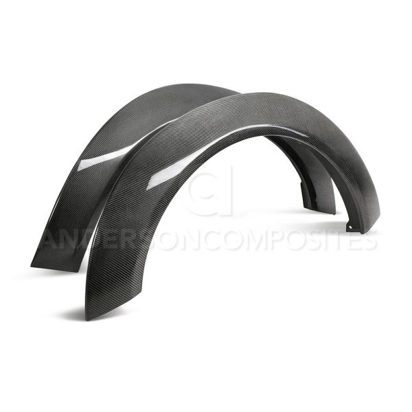 Anderson Composites Challenger Hellcat Widebody / Demon Carbon Fiber Front Fender Flares (Pair) - Aftermarket Challenger and Demon Exterior Body Parts