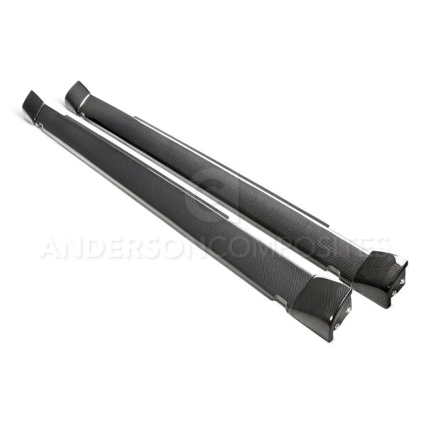 Anderson Composites Challenger Hellcat Widebody / Demon Carbon Side Rocker Panels - Dodge Challenger Demon Aftermarket Exterior Parts