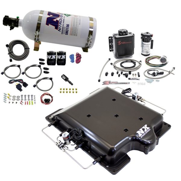 Nitrous Express Billet Supercharger Lid w/ Integrated Nitrous & Water Methanol (6.2L Supercharged) - Image 3