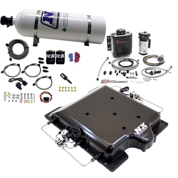 Nitrous Express Billet Supercharger Lid w/ Integrated Nitrous & Water Methanol (6.2L Supercharged)