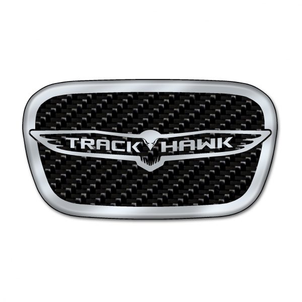 Jeep Trackhawk Carbon Fiber Steering Wheel Center Badge V1 (2018-2021)