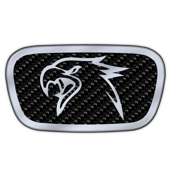 Jeep Trackhawk Carbon Fiber Steering Wheel Center Badge V2 (2018-2021)