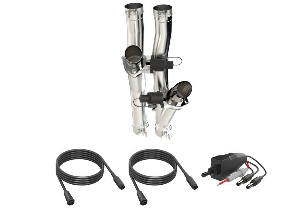 Alternative view of QTP Aggressor Cutout Pipes (Ram TRX) 2021-2024