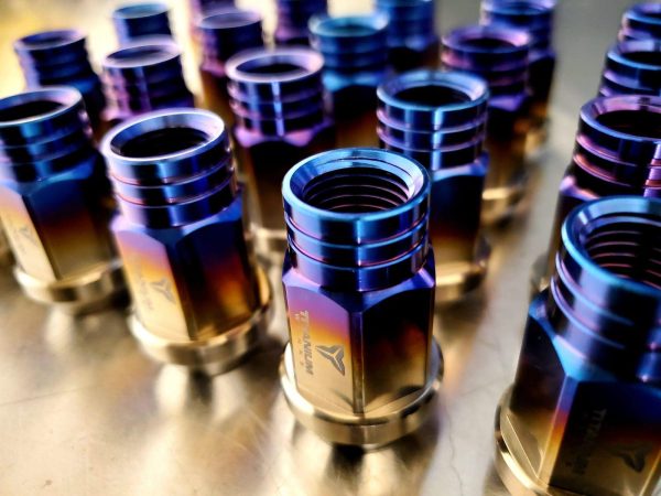 14x1.5 Open Ended Lug Nuts (Titanium)