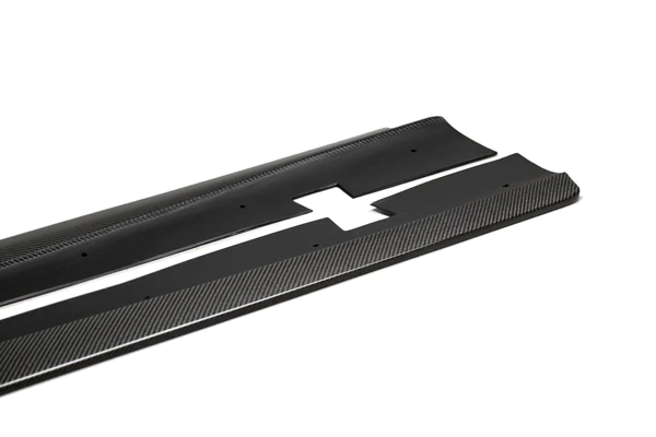 Anderson Composites Carbon Fiber Rocker Panel Splitters (Dodge Charger Hellcat Widebody) 2020-2023 - Image 5