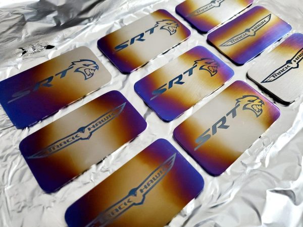 Titanium Supercharger Lid Badge