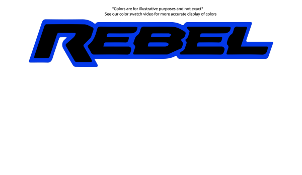 Rebel Grille badge replacement