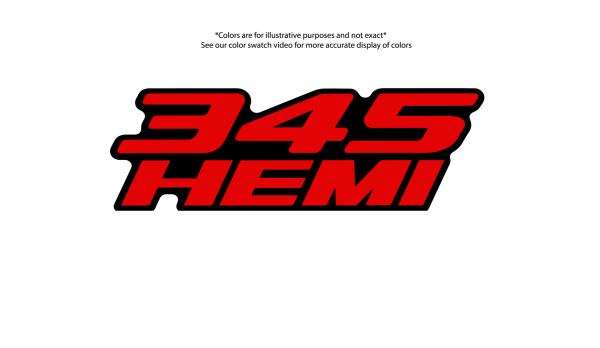 345 Hemi badge