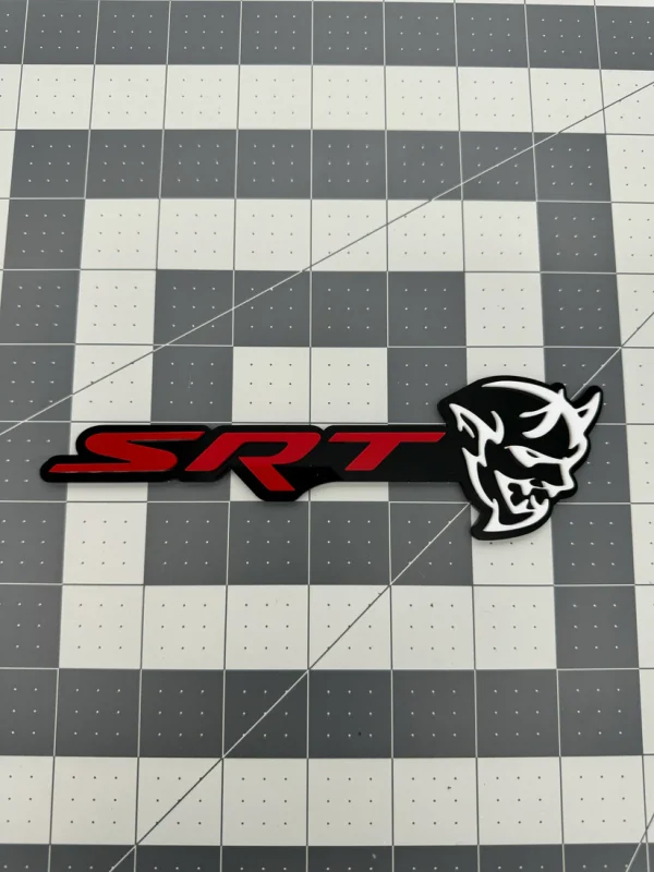 Alternative view of SRT Demon trunk badge
