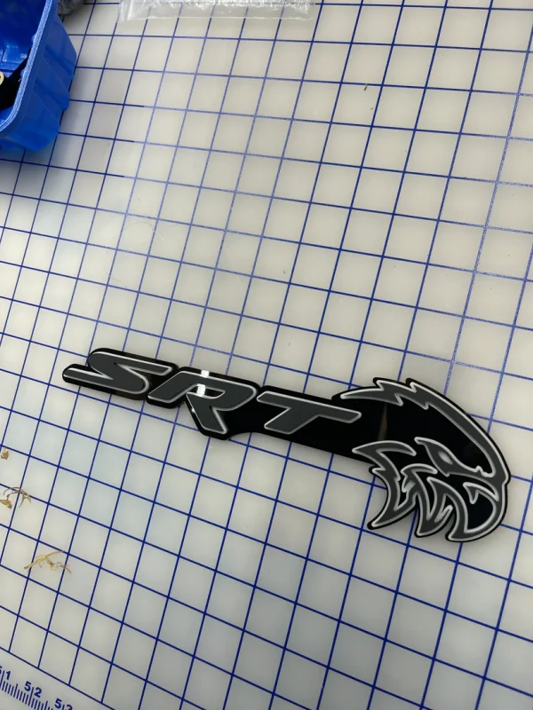 Alternative view of SRT Hellhawk V2 combo badge single