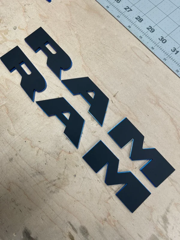Alternative view of RAM door badge pair