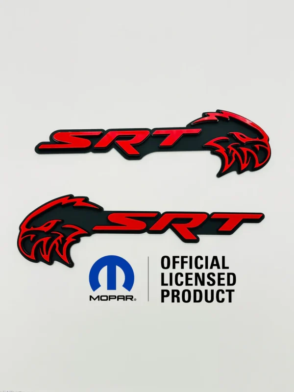 SRT Hellhawk V2 combo badge pair