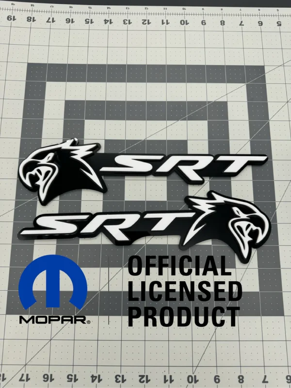 SRT Hellhawk V1 combo badge pair
