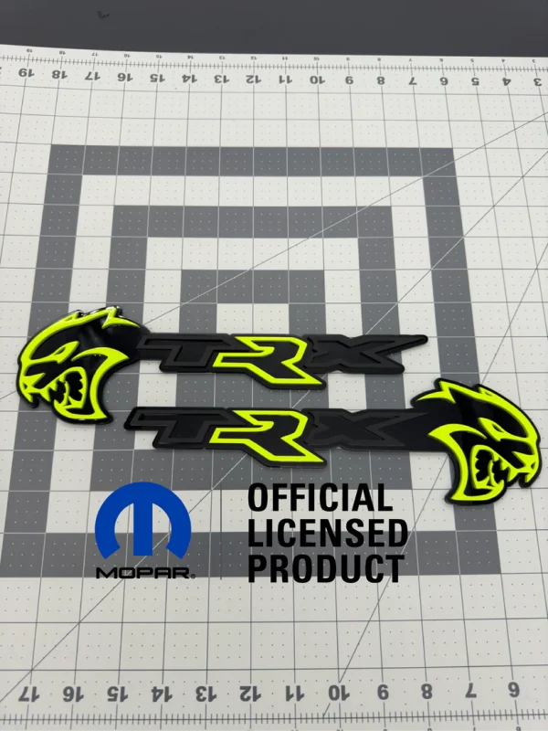 Hellcat TRX combo badge pair