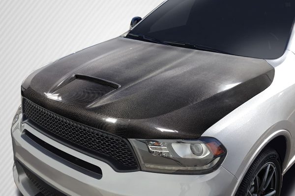 Alternative view of Carbon Creations SRT Look Hood (Dodge Durango 2011+) Carbon Fiber