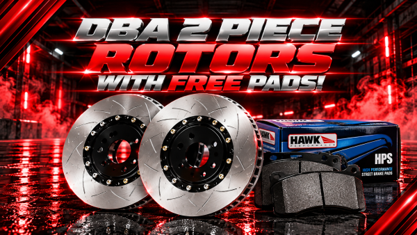 DBA 2 Piece Slotted Rotors W/ FREE Hawk HPS Pads Kit (Jeep/Durango SRT)