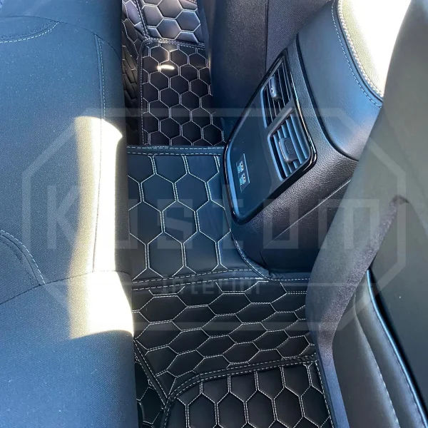 Alternative view of Kustom Interior Honeycomb Leather Floor Mat (Ram TRX)