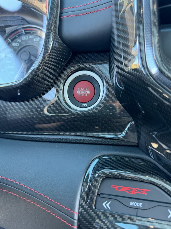 Carbon Fiber Start Button Cover (Ram TRX / RHO)