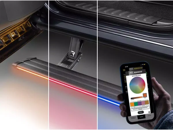 Alternative view of AMP Research Powerstep Vision (Ram TRX)