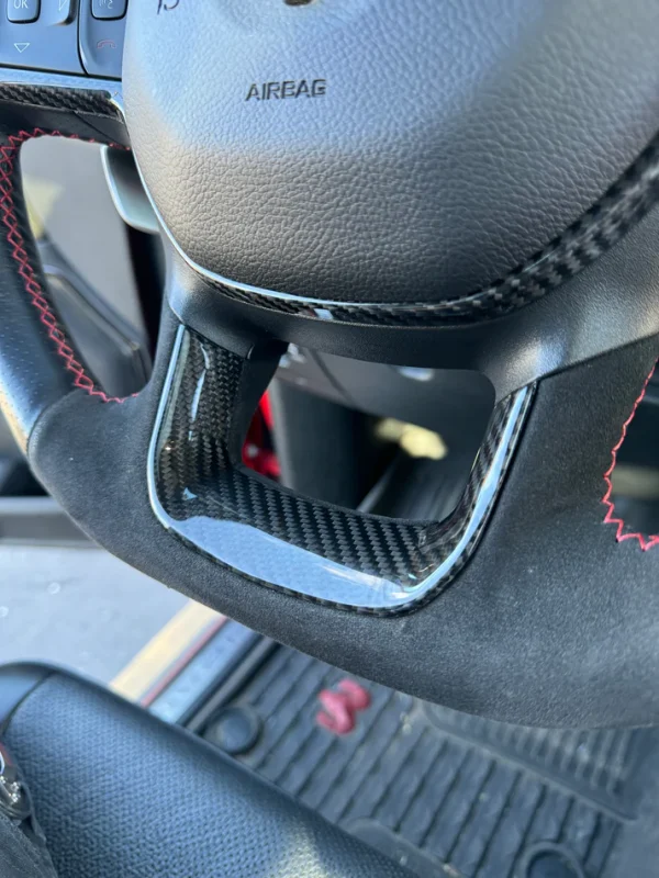 Carbon Fiber Steering Wheel Trim Cover (Ram TRX / RHO)
