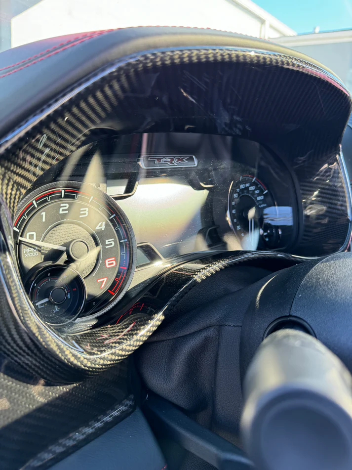 Instrument Gauge Bezel Carbon Fiber Cover (Ram TRX / RHO)