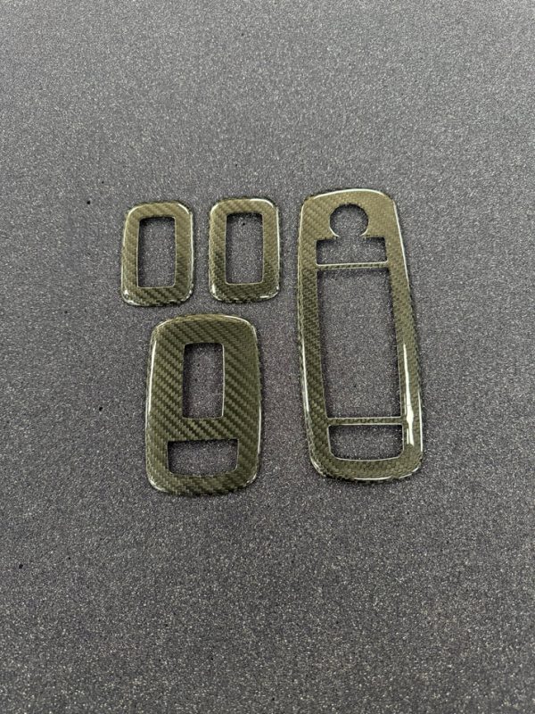 Carbon Fiber Window Switch Bezel Covers (Ram TRX / RHO) - Image 2