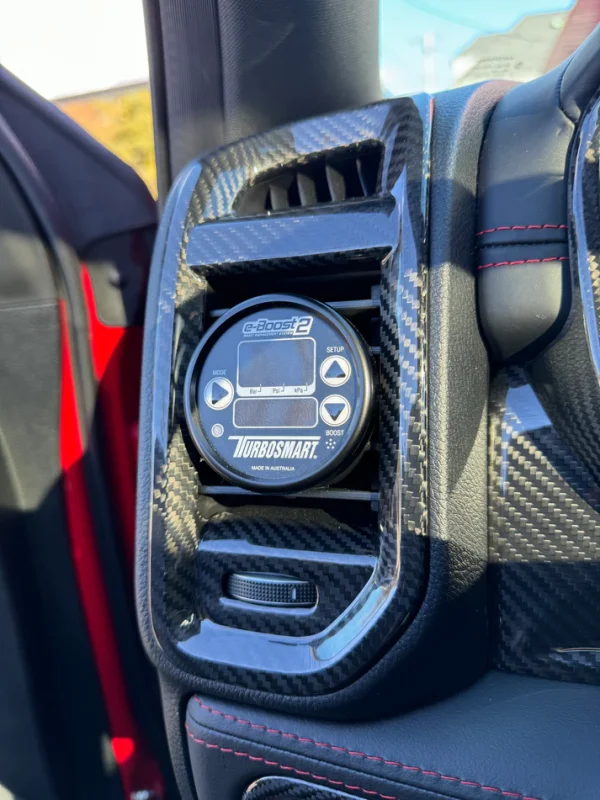 Alternative view of Carbon Fiber Dash Air Vent Bezel Covers (Ram TRX / RHO)