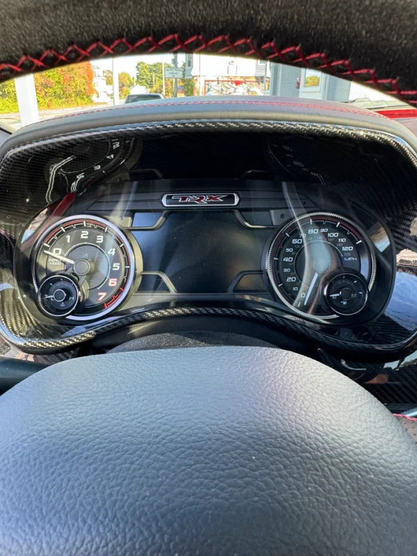Instrument Gauge Bezel Carbon Fiber Cover (Ram TRX / RHO) - Image 3