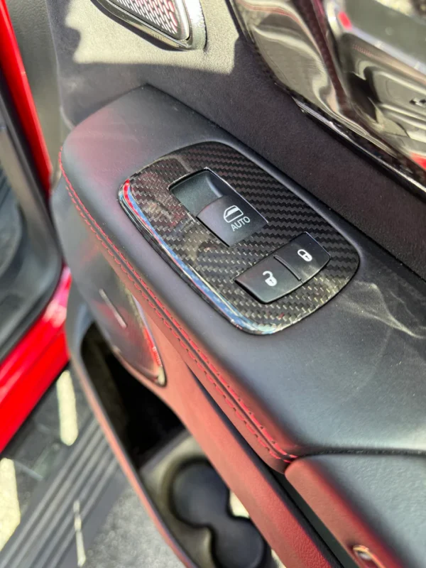 Carbon Fiber Window Switch Bezel Covers (Ram TRX / RHO) - Image 6