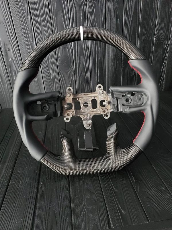 Ram TRX Steering Wheel Gloss Carbon Fiber w/ Napa Leather - Image 4