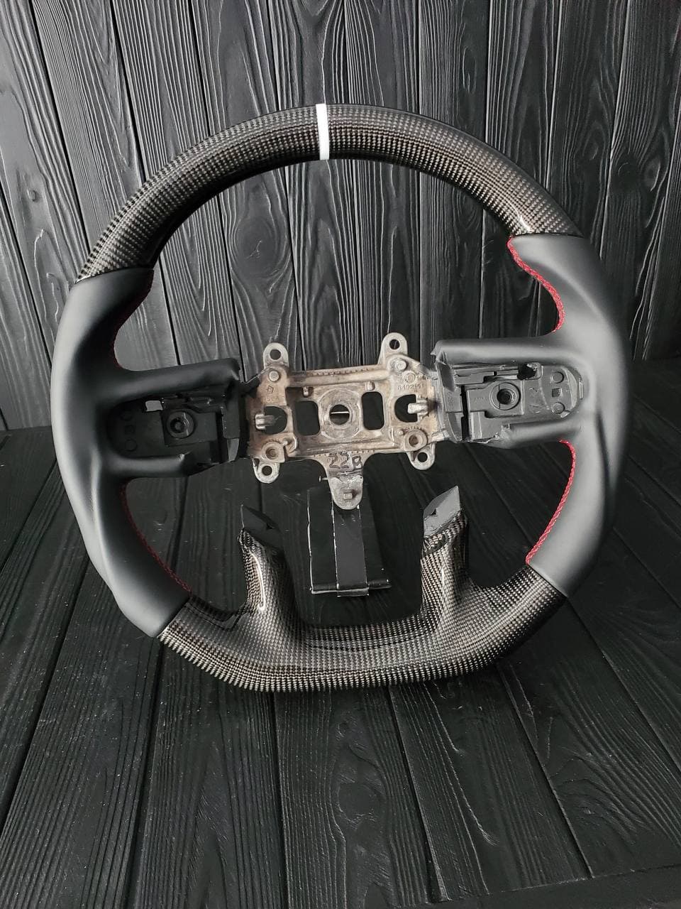 Ram TRX Steering Wheel Gloss Carbon Fiber w/ Napa Leather - Image 4