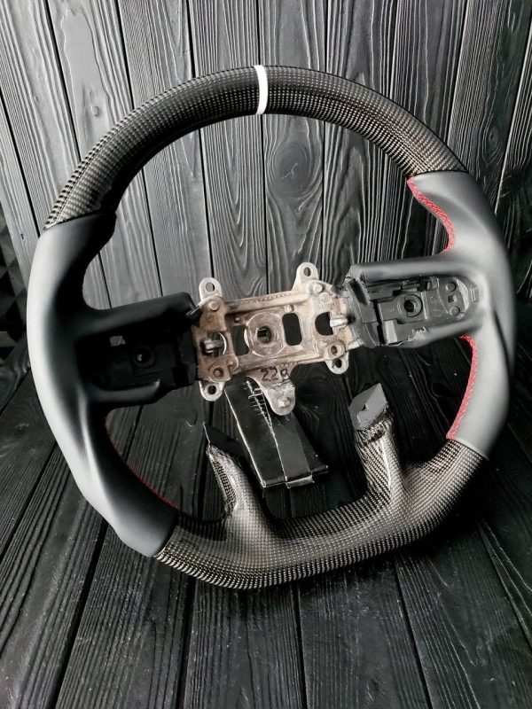 Ram TRX Steering Wheel Gloss Carbon Fiber w/ Napa Leather - Image 5