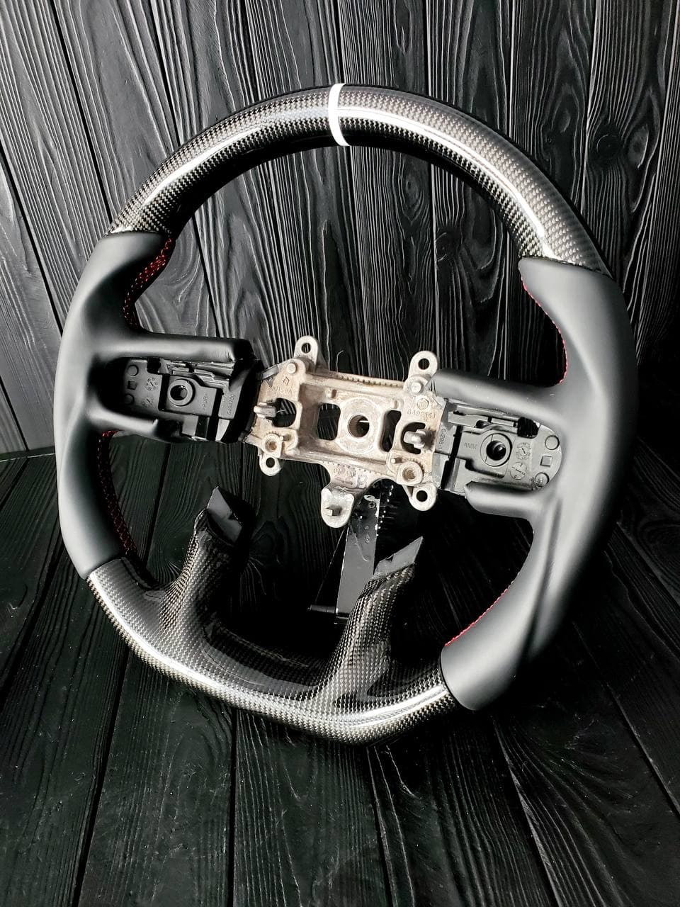 Ram TRX Steering Wheel Gloss Carbon Fiber w/ Napa Leather - Image 8