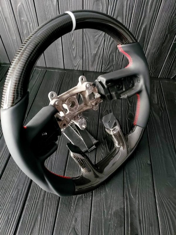 Ram TRX Steering Wheel Gloss Carbon Fiber w/ Napa Leather - Image 10
