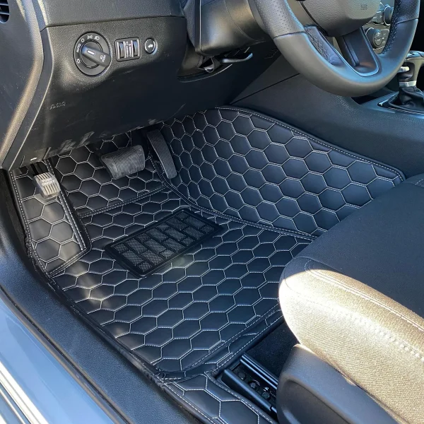 Kustom Interior Honeycomb Leather Floor Mat (Ram TRX)