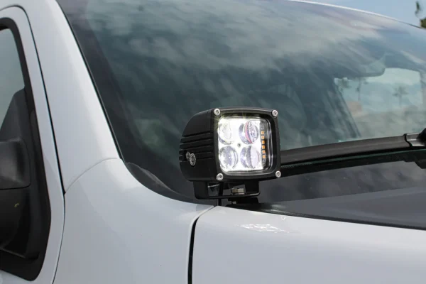 Alternative view of M&R Hood Mount/Ditch Lights (Ram RHO / TRX)