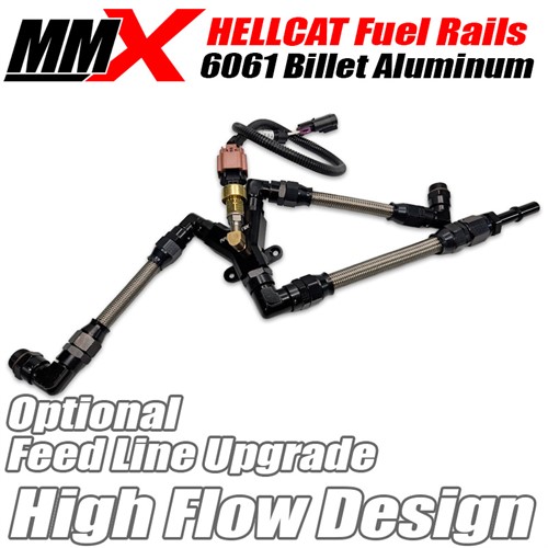 Hellcat Fuel Rails - High Flow 6061 Billet Aluminum by MMX - Image 3