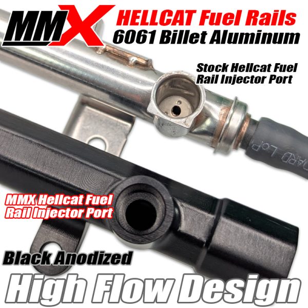 Hellcat Fuel Rails - High Flow 6061 Billet Aluminum by MMX - Image 4