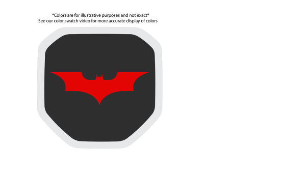 Batman Shield tailgate badge