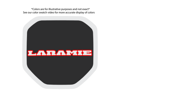 Laramie Shield tailgate badge