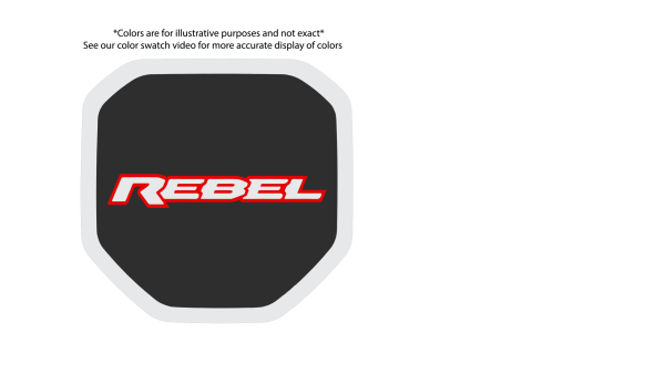 Rebel Shield tailgate badge
