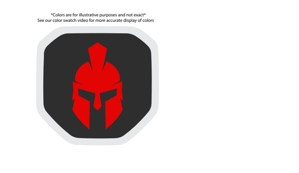 Spartan Shield tailgate badge