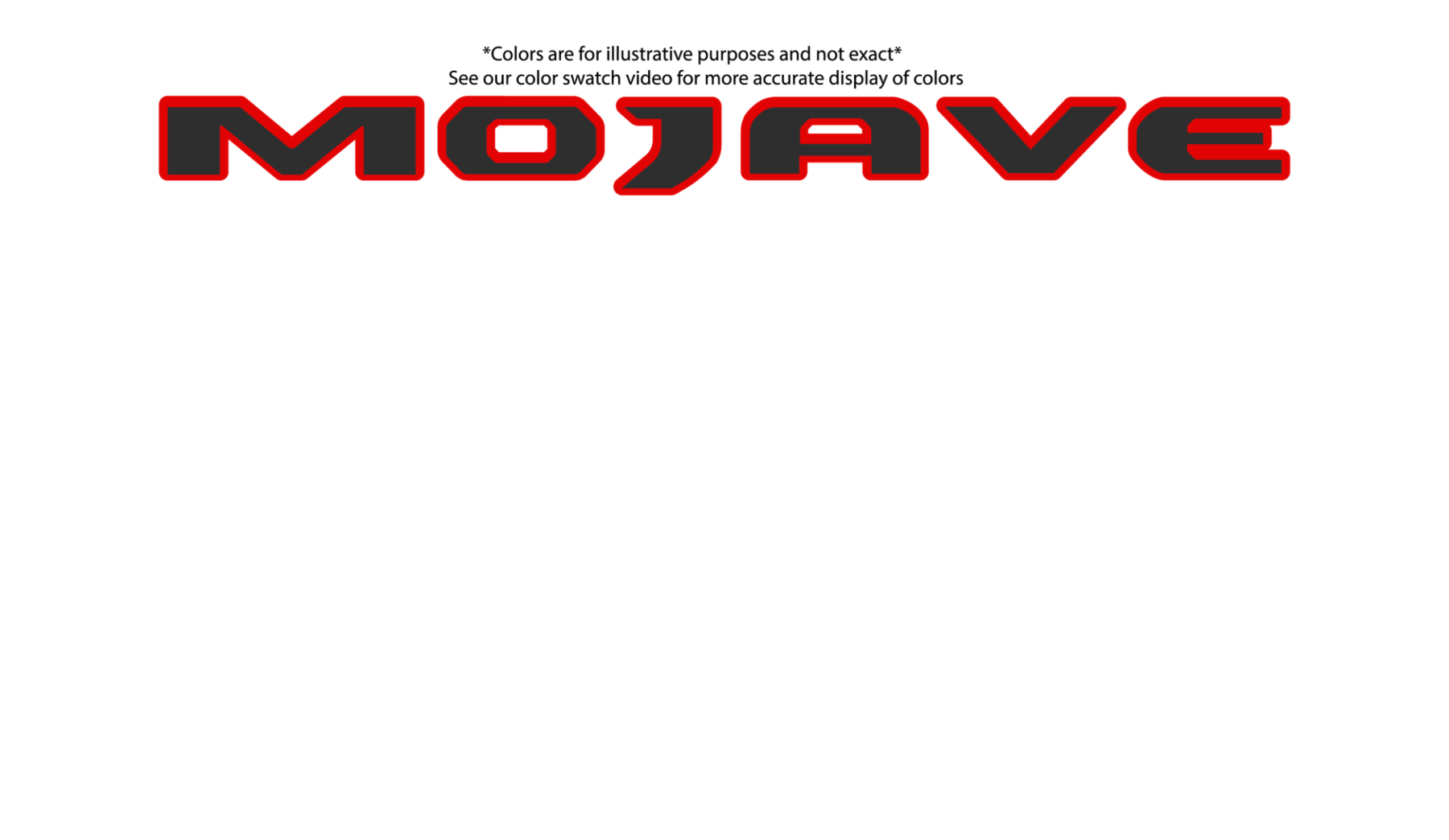 Mojave fender badge