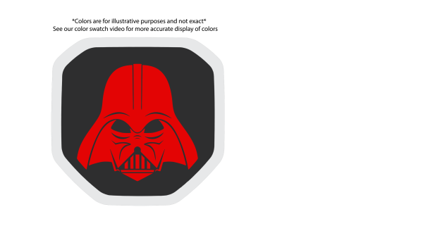 Darth Vader Shield tailgate badge