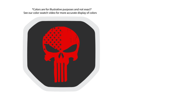 Punisher Shield tailgate badge