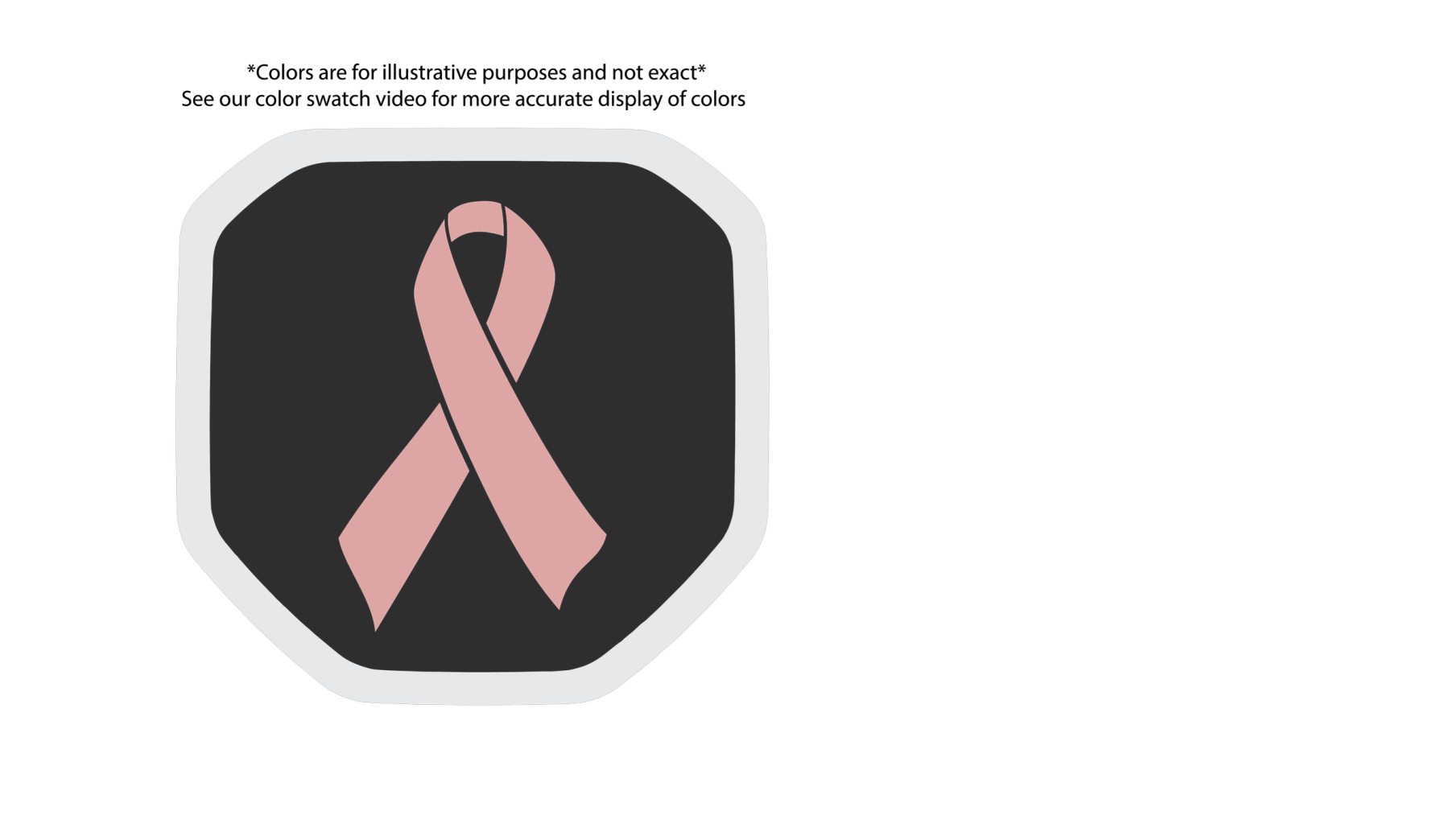 Breast Cancer Ribbon Shield tailgate badge