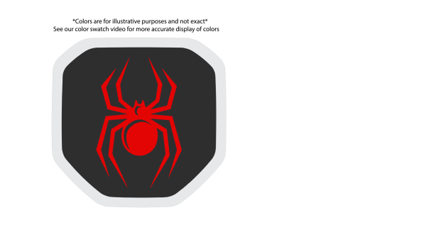 Black Widow Shield tailgate badge