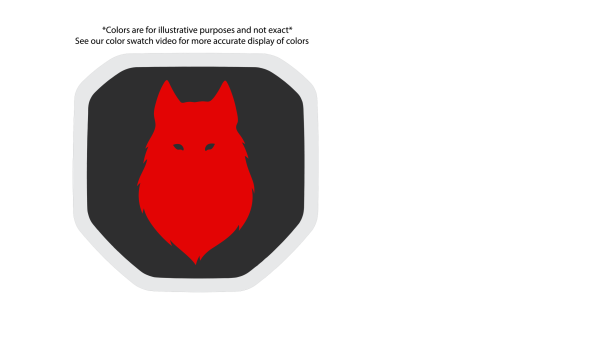 Wolf Shield tailgate badge
